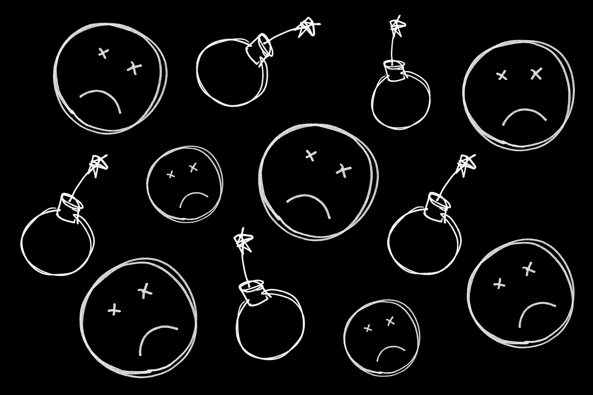 Smiley Faces and bombs