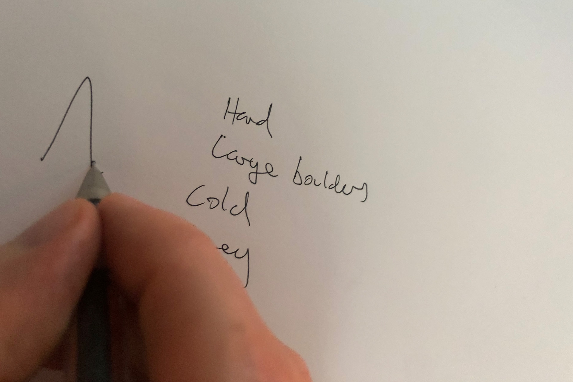 Remote viewing ideogram sketch