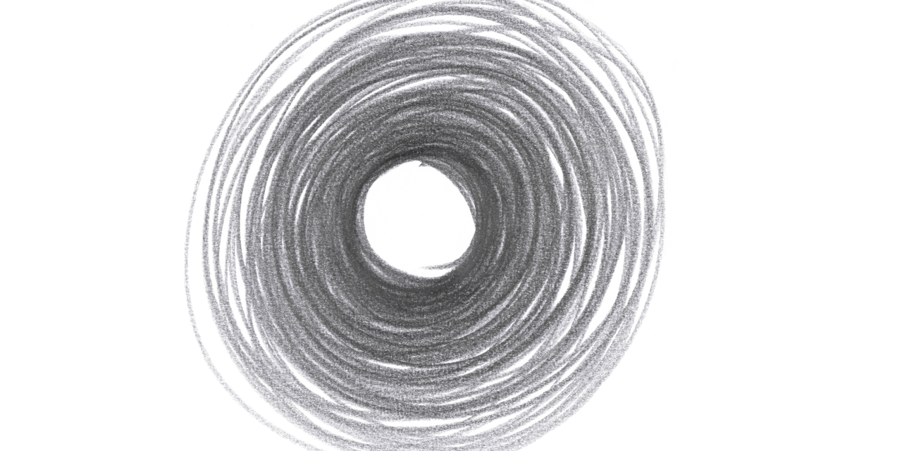 Pencil drawing of a portals