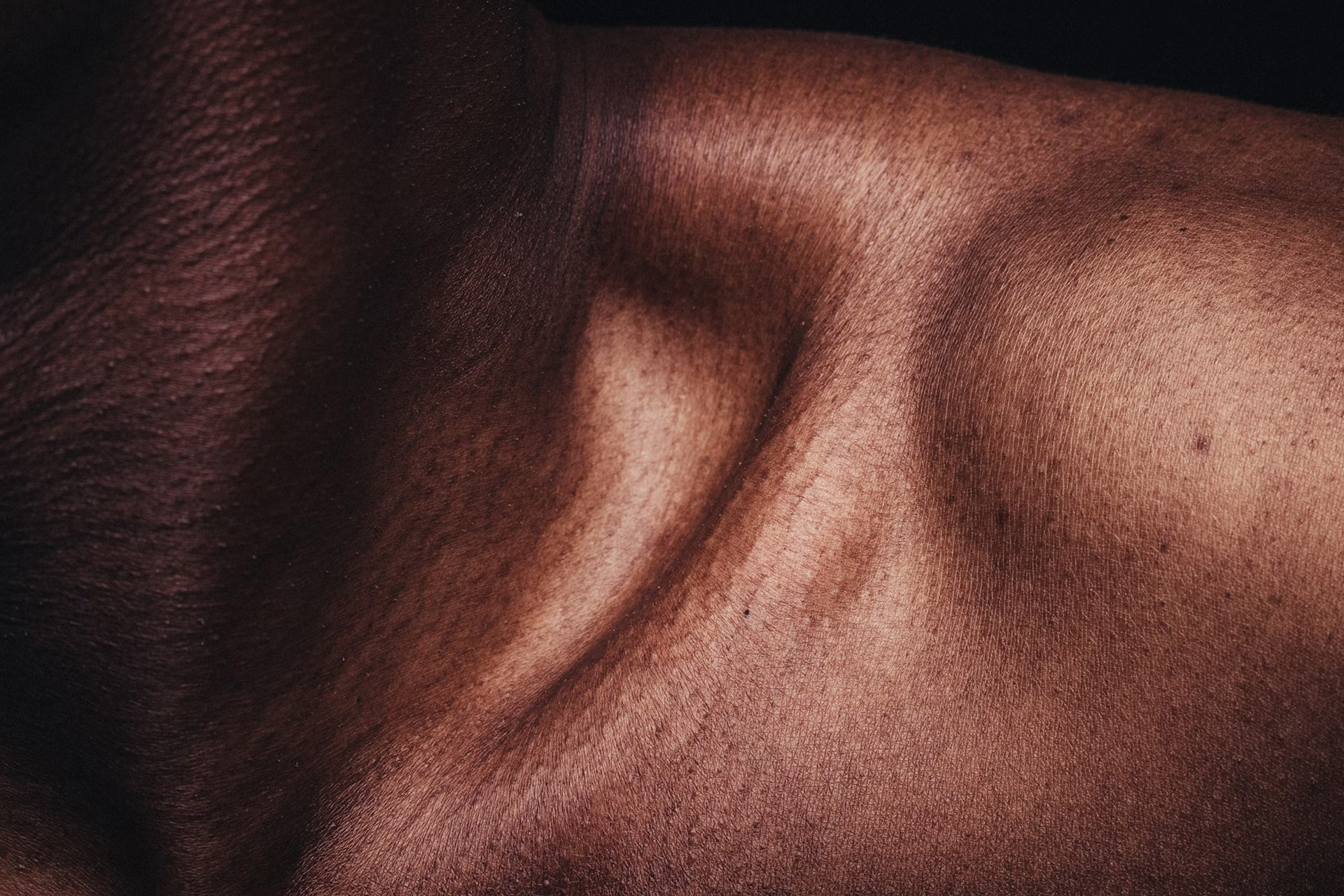 Photo of tanned skin