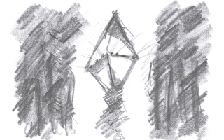 Cash Landrum UFO drawing