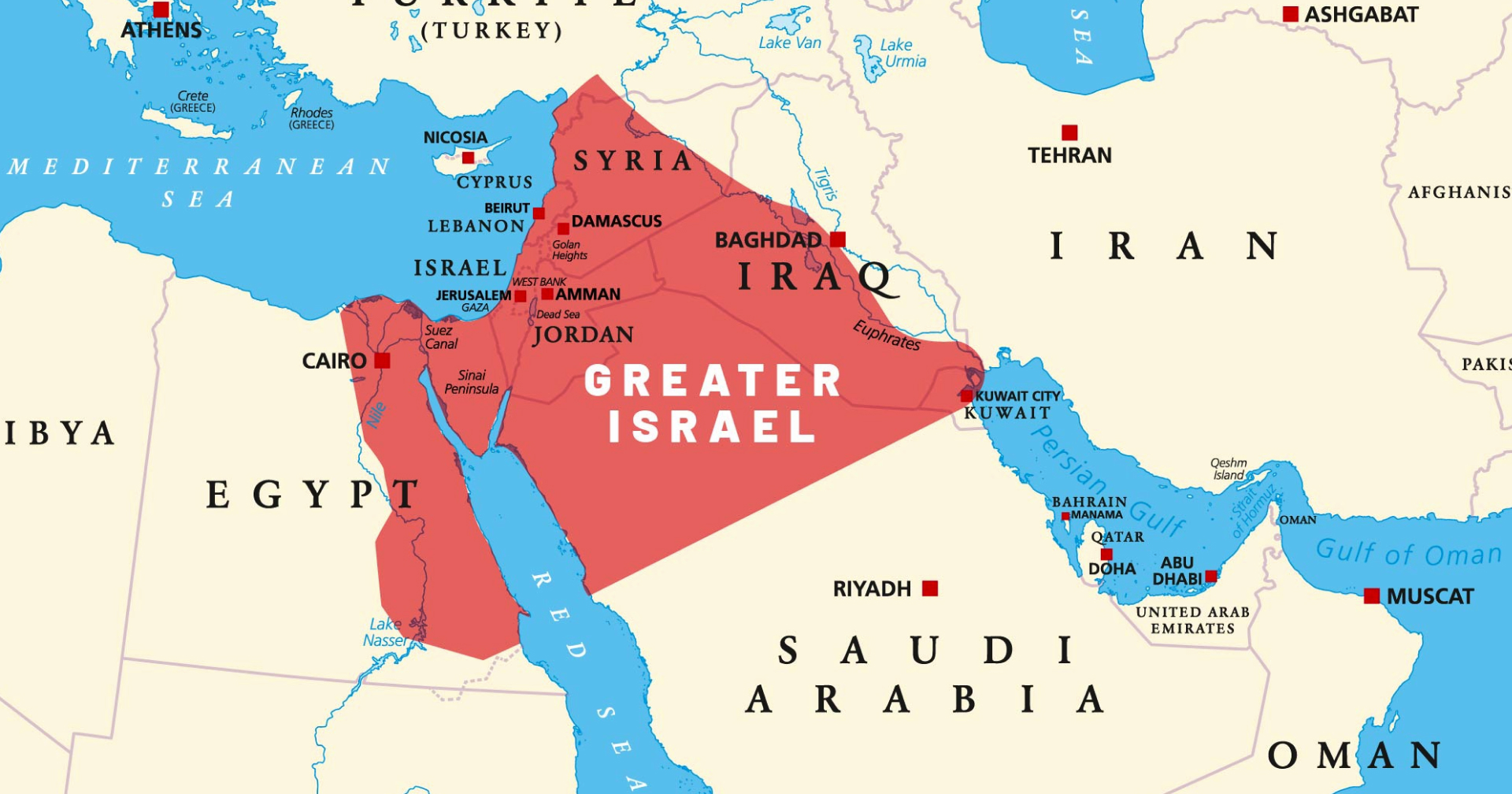 The Greater Israel Map